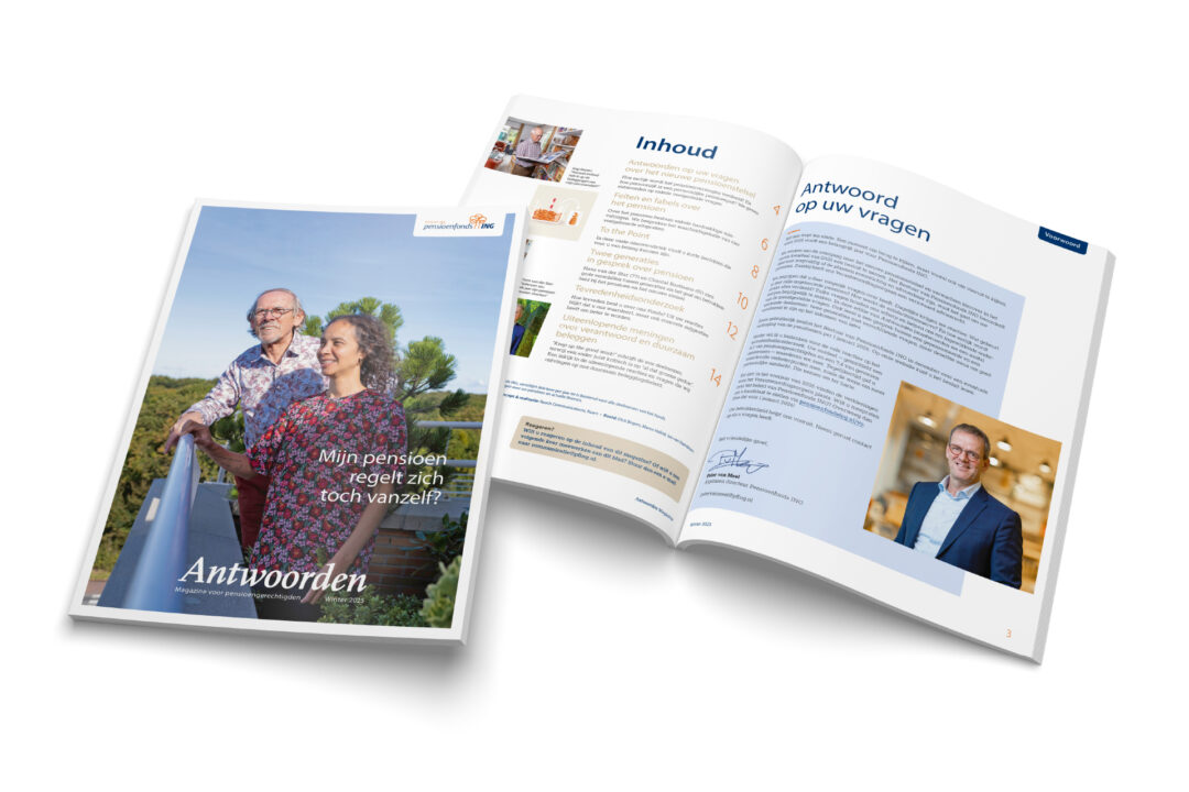 Cover winter 2025 gepensioneerden + Inhoudsopgave/Voorwoord